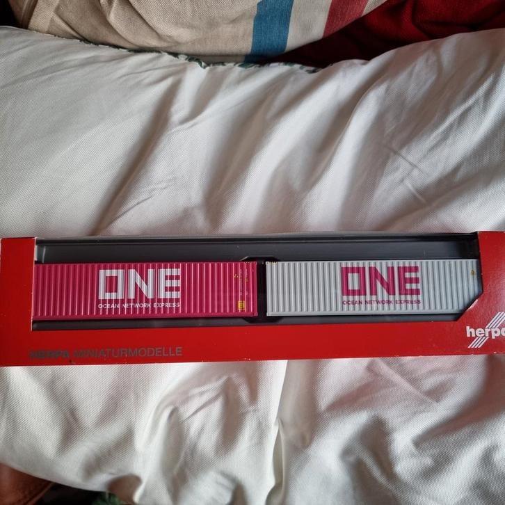 CONTAINER ONE DUO SET 1:87-H0, Hobby en Vrije tijd, Modeltreinen | H0, Nieuw, Ophalen of Verzenden