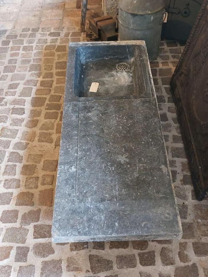 oude hardstenen gootsteen met bijbehorend gootsteenblad, Doe-het-zelf en Bouw, Overige Doe-Het-Zelf en Bouw, Gebruikt, Ophalen
