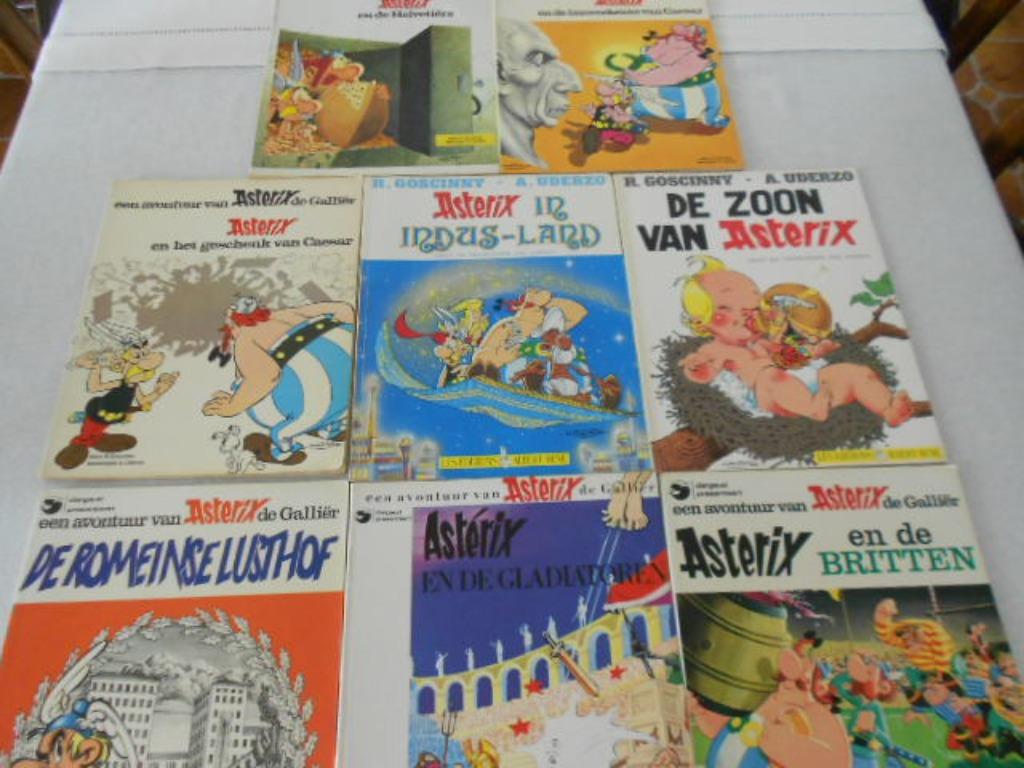 8 Asterix strips, Enlèvement
