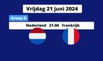 Pays-Bas France Championnat d'Europe 2024 EURO 2024 Football, Tickets & Billets, Deux personnes, Cartes en vrac, Juin