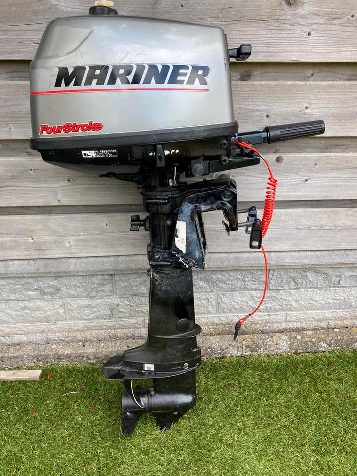 Mariner+Johnson buitenboordmotor-4pk 4-takt-475 euro per st., Watersport en Boten, Buiten- en Binnenboordmotoren, Zo goed als nieuw