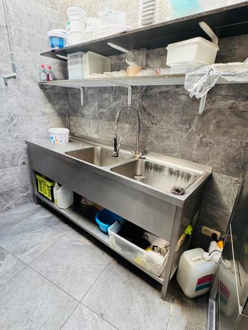 RVS Horeca Spoeltafel /Spoelbak beschikbaar voor biedingen