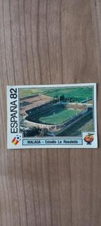 Panini WK Spanje 82. Sticker stadion Malaga. Zwarte rug, Verzamelen, Ophalen of Verzenden, Zo goed als nieuw, Sport