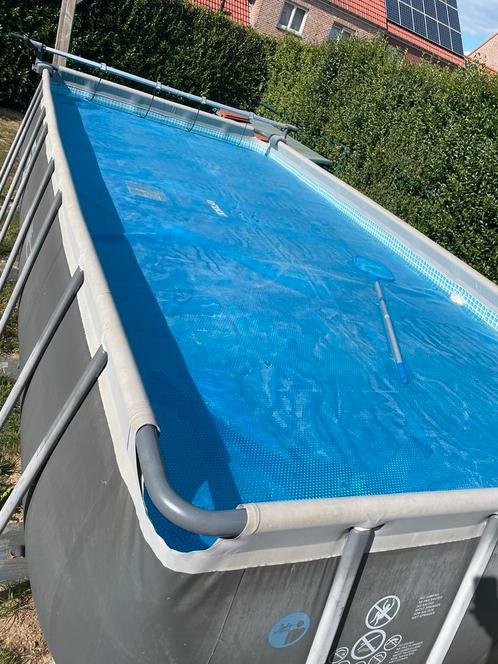 Zwembad, warmtepomp, zandfilter, termo-bache, Tuin en Terras, Zwembaden, Zo goed als nieuw, Inbouwzwembad, Ophalen