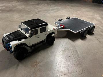 Radiogestuurde landrover, trailer en lipo rtr 1/8 beschikbaar voor biedingen