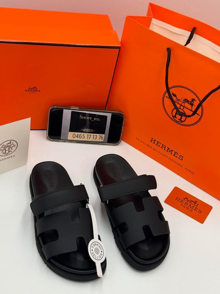Hermes Chypre, Kleding | Dames, Schoenen, Nieuw, Sandalen of Muiltjes, Zwart, Ophalen of Verzenden