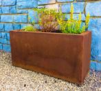Jardiniere acier corten 3mm epaisseur, Tuin en Terras, Bloembakken en Plantenbakken, Ophalen, Zo goed als nieuw, Tuin