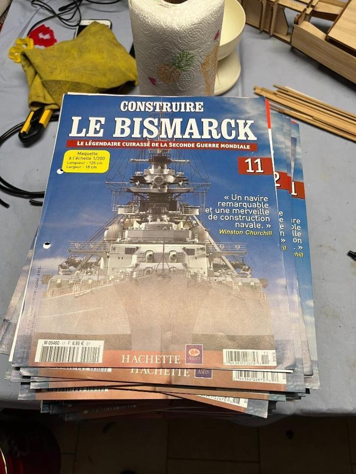 Bateau "Bismarck" édition Hachette à construire, Hobby en Vrije tijd, Modelbouw | Boten en Schepen, Zo goed als nieuw, 1:200 of kleiner
