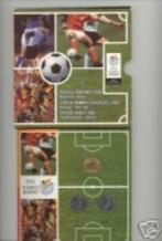 België: set EK 2000 (2 X 50 fr in MEDAILLESLAG + 5 gulden), Postzegels en Munten, Munten | België, Verzenden, Setje