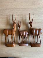 Prachtige houten hertjes. Retro., Antiek en Kunst, Ophalen