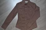 Chemisier brun longues manches - taille 38 (H&M), Kleding | Dames, Maat 38/40 (M), H&M, Bruin, Ophalen of Verzenden