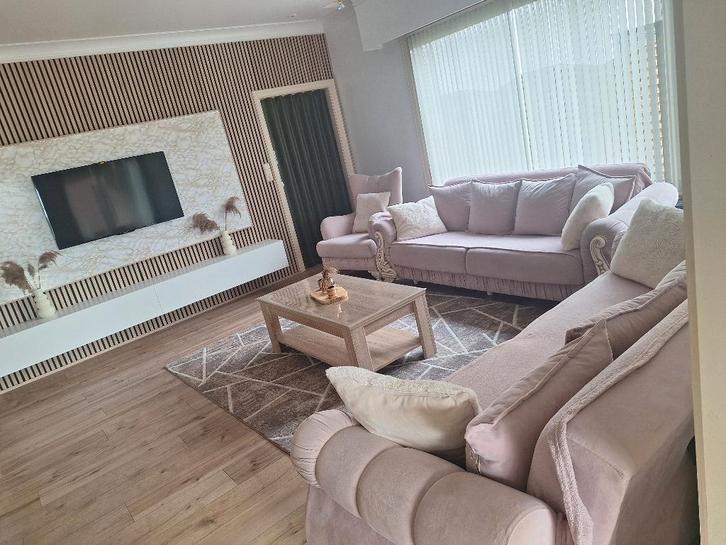 Zetels te koop, Maison & Meubles, Canapés | Salons, Comme neuf, Quatre personnes ou plus, Tissus, Enlèvement