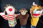 set circus handpoppen : clown Ikea , aap en leeuw, Kinderen en Baby's, Speelgoed | Knuffels en Pluche, Ophalen of Verzenden, Gebruikt