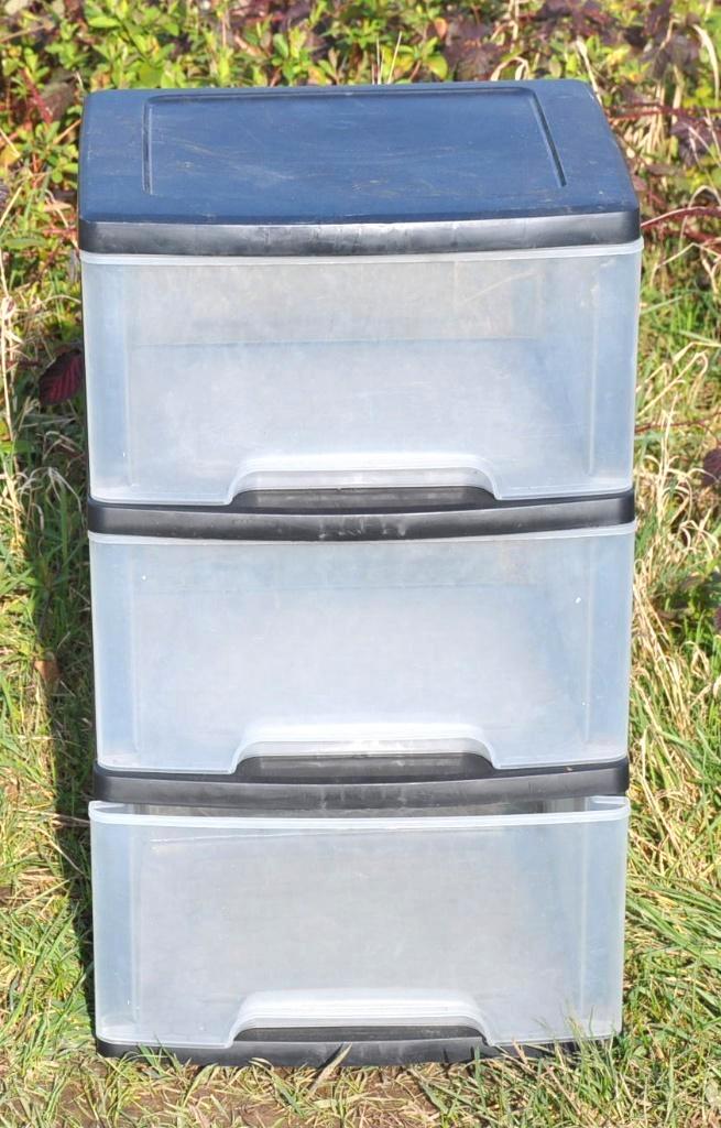 armoire de rangement 3 tiroirs en plastique, Huis en Inrichting, Kasten | Lockerkasten, Zo goed als nieuw, Ophalen of Verzenden