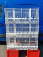 Cages en fil métallique et cages d'élevage blanches empilabl, Enlèvement, Synthétique