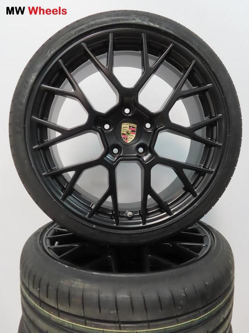 Originele Porsche 911 992 Spyder 21 inch velgen zomerbanden, Auto-onderdelen, Banden en Velgen, Banden en Velgen, Zomerbanden