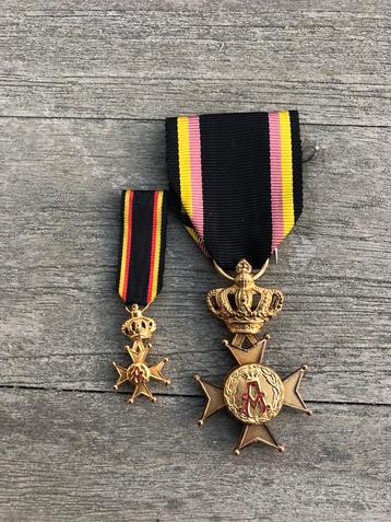 Abbl ALBERT medaille + miniature beschikbaar voor biedingen