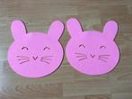 2 sous-verres de lapin de Pâques en feutre, Enlèvement ou Envoi, Neuf