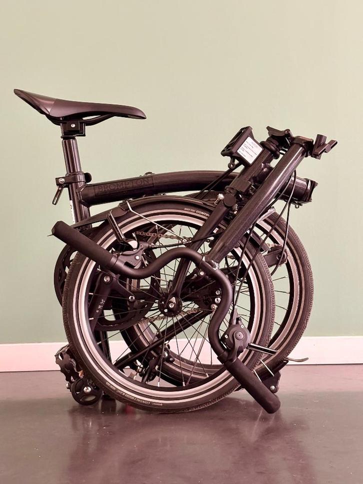 Brompton P-Line (H-4-R), Fietsen en Brommers, Fietsen | Vouwfietsen, Zo goed als nieuw, Brompton, Totaal opvouwbaar, Versnellingen