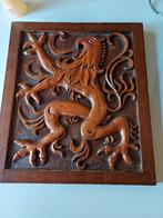 ancien panneau en bois sculpté  50x50 tbe, Enlèvement ou Envoi