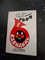 F: kleine sticker carnaval Leuven orde  de Pietermannen 1974, Ophalen of Verzenden, Zo goed als nieuw, Bedrijf of Vereniging