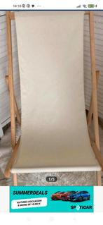 2 chiliennes en bois exotique plus toile  comprise, Maison & Meubles, Enlèvement, Comme neuf, Bois