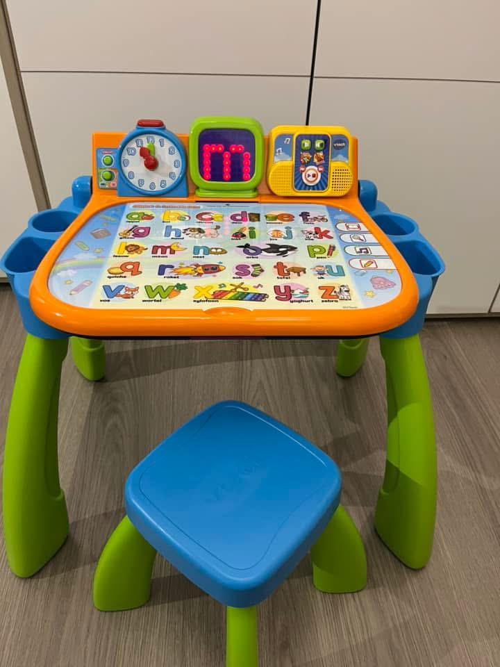 Vtech speel en leer bureau, Kinderen en Baby's, Speelgoed | Educatief en Creatief, Zo goed als nieuw, Ophalen
