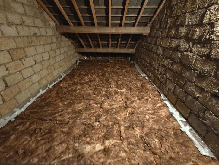 Glaswol (knauf naturoll 037 22cm) Rd 5,9 100m2, Doe-het-zelf en Bouw, Isolatie en Afdichting, Gebruikt, Muurisolatie, Dakisolatie