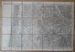 Carte de géographie entoilée Région de Bordeaux 1888, Gelezen, Frankrijk, Ophalen of Verzenden, Landkaart