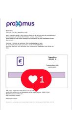 Voucher/waardebon proximus, Tickets & Billets, Réductions & Chèques cadeaux