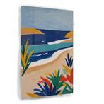 Strand Henri Matisse stijl Glasschilderij 100x150cm + Ophang, Huis en Inrichting, Woonaccessoires | Schilderijen, Tekeningen en Foto's