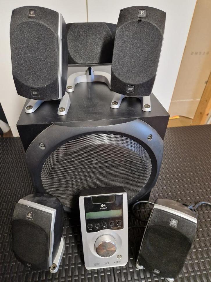 Logitech Z5500 5.1 surround set incl. afstandsbediening, Audio, Tv en Foto, Home Cinema-sets, Gebruikt, 5.1-systeem, 40 tot 70 watt