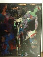 Marie Madeleine DECKERS (xDelmotte) 3 vrouwen olie/hout 1969, Antiek en Kunst, Kunst | Schilderijen | Modern, Ophalen