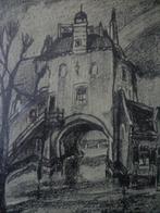 litho G Crommelanetz Merkwaardig huis uit 1930, Antiek en Kunst, Kunst | Litho's en Zeefdrukken, Ophalen of Verzenden