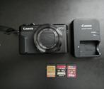 Canon PowerShot G7 X Mark II 20.1MP compactcamera - zwart, 3, Audio, Tv en Foto, Ophalen of Verzenden, Zo goed als nieuw, Canon