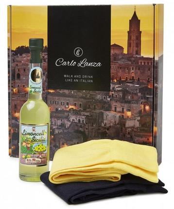 NIEUW! Carlo Lanza sokken (2 paar) + Limoncello de Sicilia disponible aux enchères