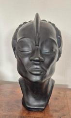 Buste africain décoratif — 23 cm — Résine/pierre moulée, Envoi, Comme neuf