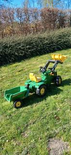 John Deere speelgoedtractor met aanhanger, Ophalen, Gebruikt