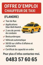 cherche chauffeur taxi pour la flandre pour la journée