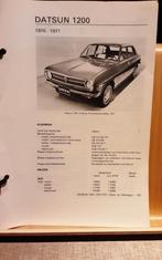 Datsun 1200 technische fiche, Boeken, Ophalen of Verzenden, Zo goed als nieuw