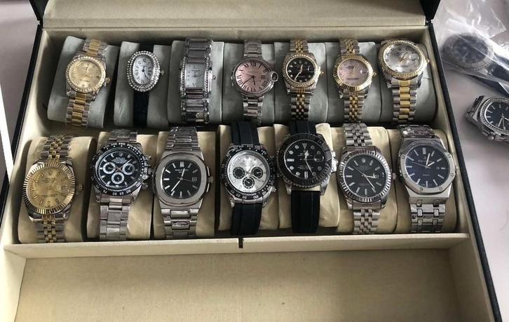 luxe horloges, Handtassen en Accessoires, Horloges | Heren, Ophalen of Verzenden