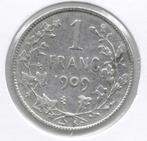 11185 * LEOPOLD II * 1 frank 1909 fr  zonder punt * Z.Fr/Pr., Zilver, Verzenden