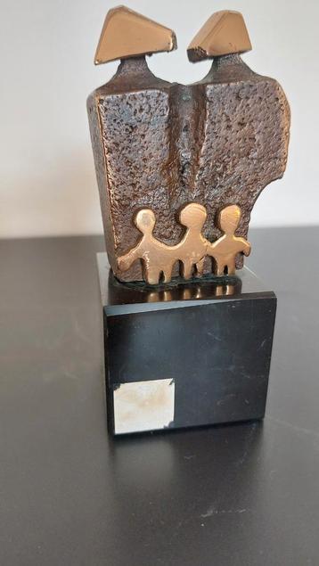 Vol bronzen gesigneerd sculptuur Boud Ceysens, Antiek en Kunst, Kunst | Beelden en Houtsnijwerken, Ophalen of Verzenden