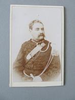 militaire foto CDV  1890 - 1914 Th. Brackelaire Tournai, Verzamelen, Verzenden, Overige soorten, Foto of Poster