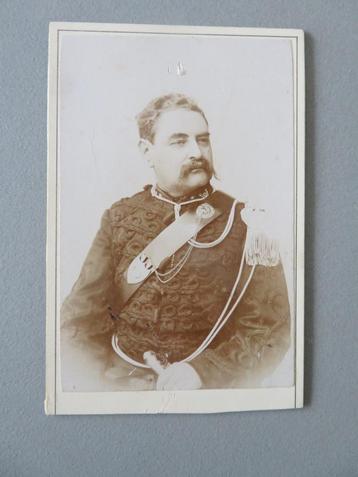 militaire foto CDV  1890 - 1914 Th. Brackelaire Tournai  beschikbaar voor biedingen