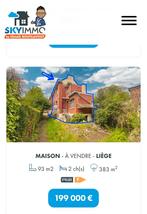 Maison 3 façades a vendre Centre de Liège