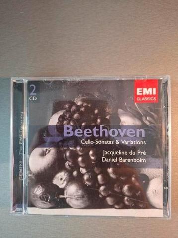 2cd. Beethoven. Cello Sonatas. (EMI, Du Pré). beschikbaar voor biedingen
