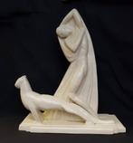 Art Deco Beeld - Nimy - Oscar De Clerck - Craquelé., Ophalen of Verzenden