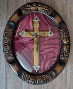 Cadre religieux Jésus Christ Croix - Religion - Ancien, Ophalen