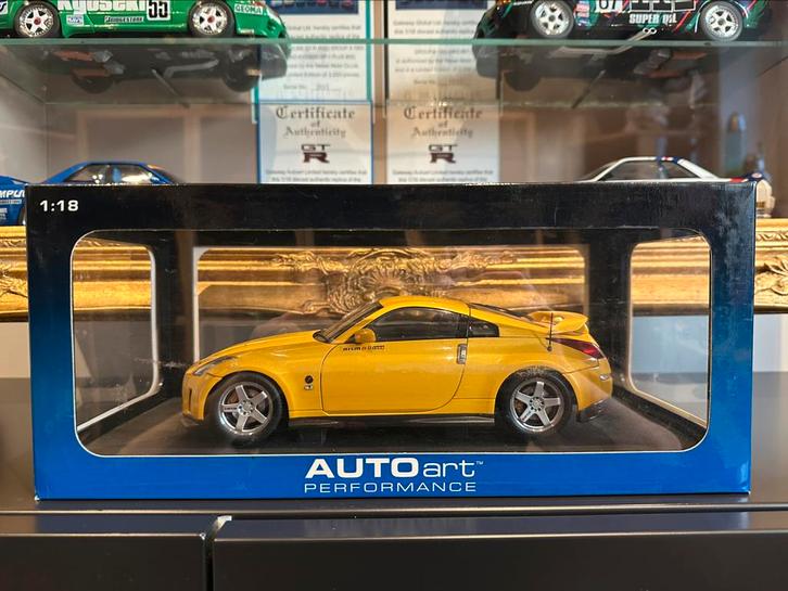 Nissan Fairlady Z Nismo S-tune version 2002 1:18, Hobby en Vrije tijd, Modelauto's | 1:18, Zo goed als nieuw, Auto, Autoart, Ophalen of Verzenden